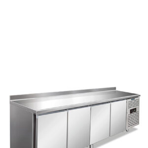 CXF 4200 ATN con alzatina Tavolo refrigerato 4 ante ventilato